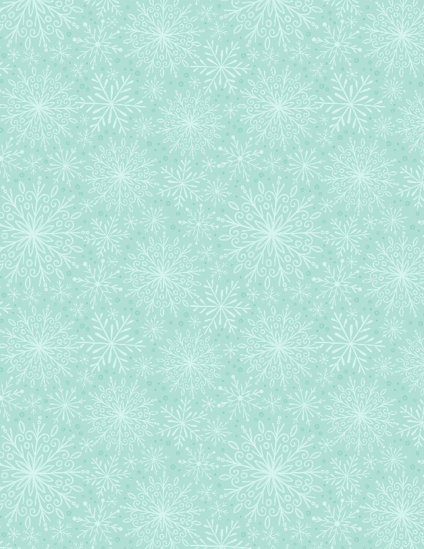 Peppermint Parlor    Tonal Snowflake    Teal