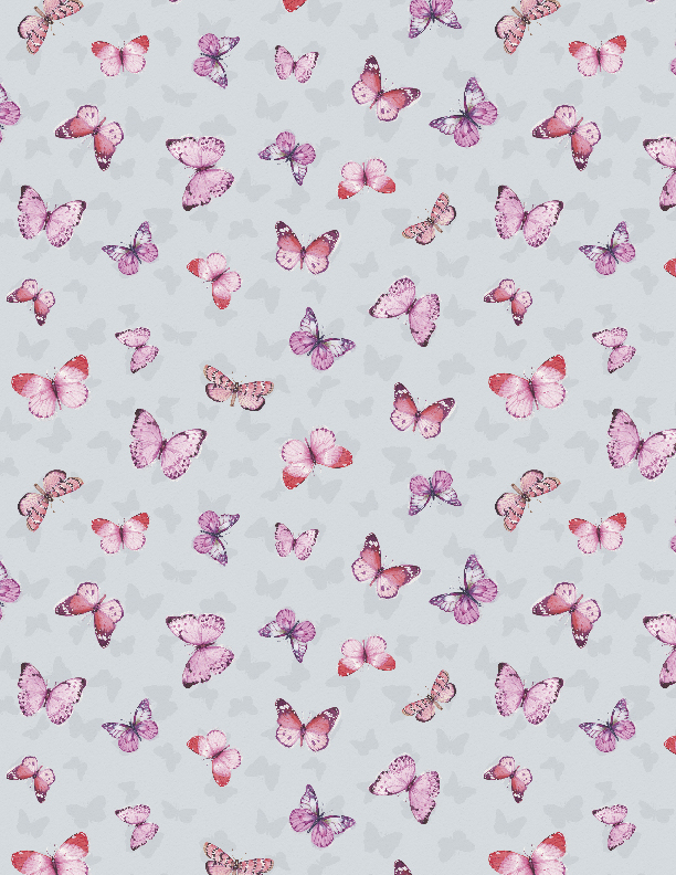 Blush Garden      Butterfly Toss    Gray