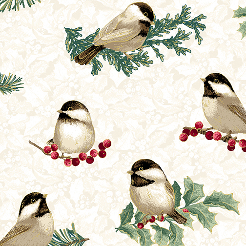 Winter Elegance   Winter Chickadees   Natural