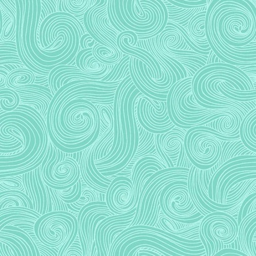 Just Color Swirl Light Teal