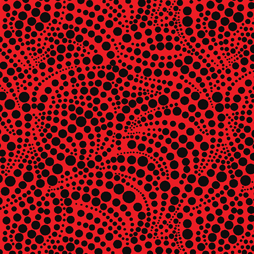 Anything Goes Swirling Dots Red/ Black
