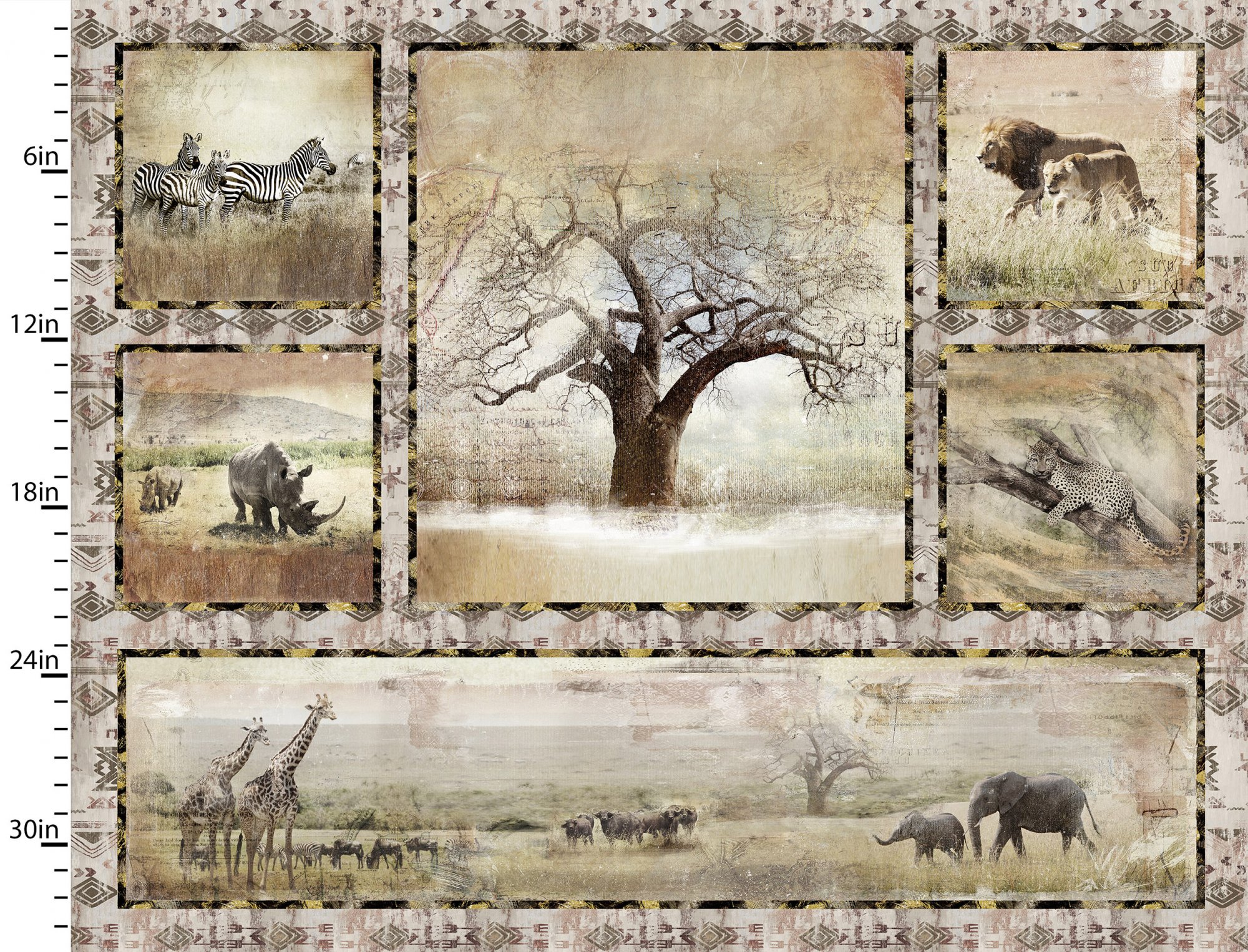 Global Luxe    Tree Panel     Dr    36" x 42" 