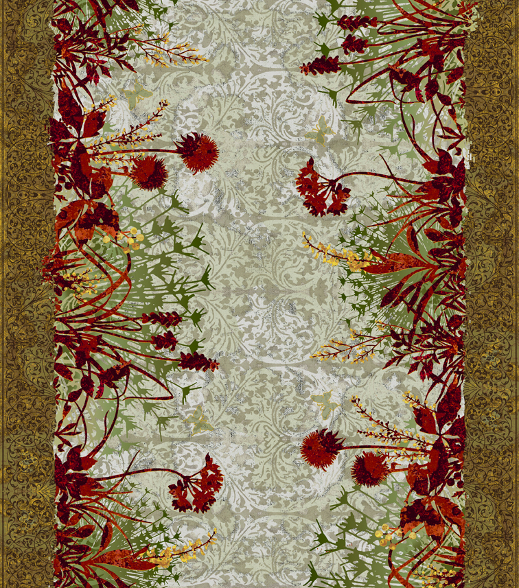  Floral Border Red/ Orange Wild Flowers