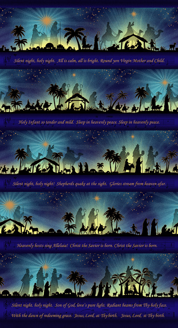 Silent Night Song Panel Metallic