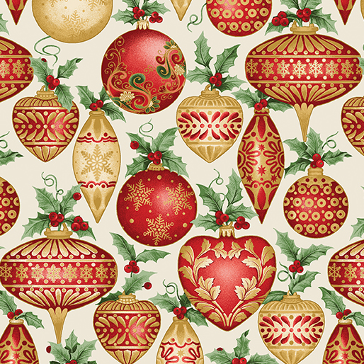 Festive Ornaments Cream