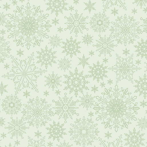 Tonal Snowflake Light Green