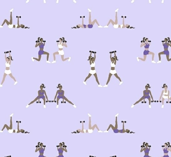 Health and Wellness Workout  Girls Lilac