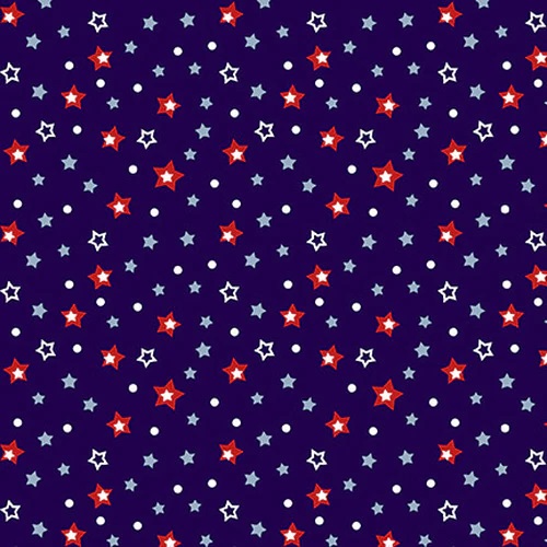 American Style    Dark Blue     Ditsy Stars