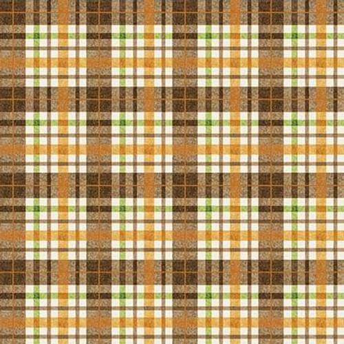 Autumn Elegance Brown Plaid  By Henry Glass & Co.