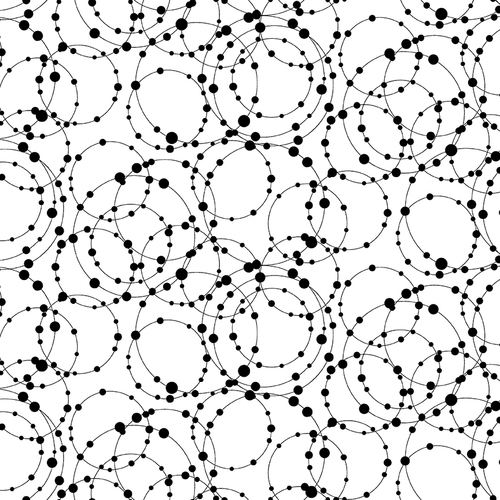Domino Effect Circle Dots White