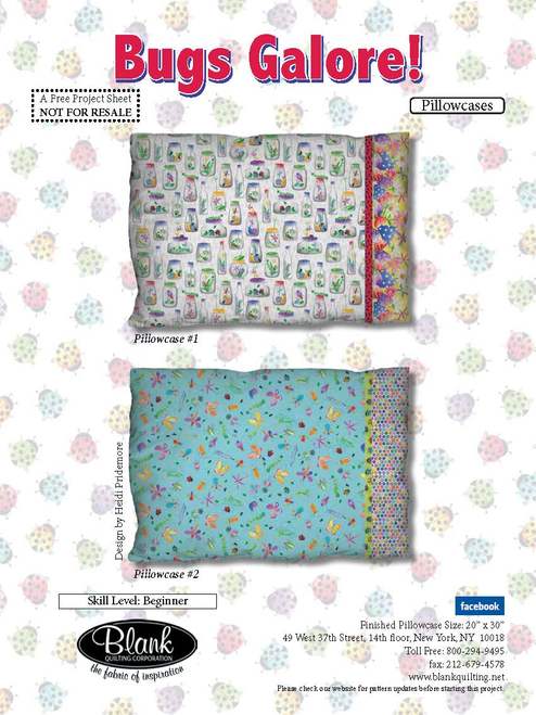 Bugs Galore Pillowcase - FREE PATTERN