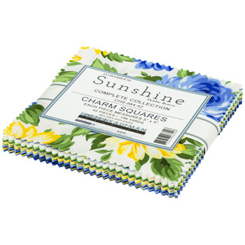 Flowerhouse Sunshine   Ten Inch Squares Complete Collection 