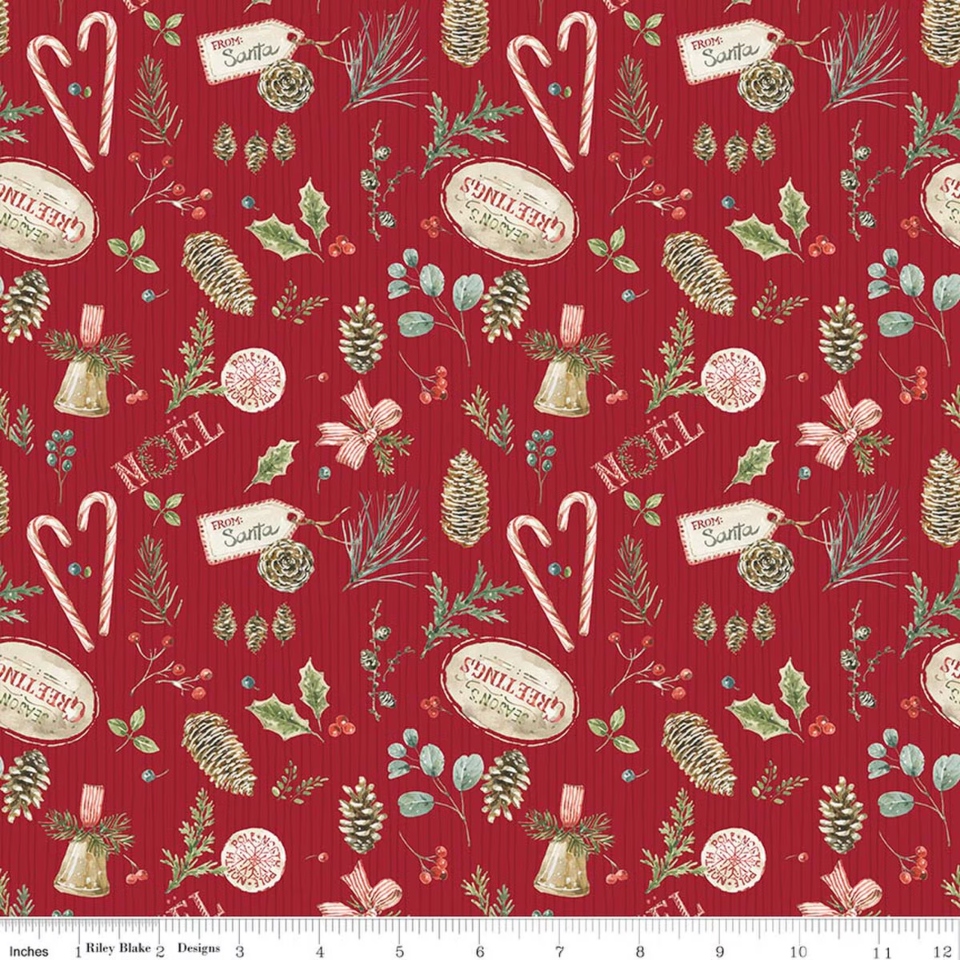 Holiday Spirit Red By Riley Blake
