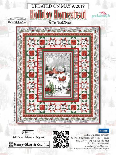 Free Pattern Holiday Homestead 