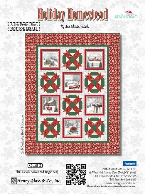 Free Pattern Holiday Homestead 