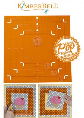 Kimberbell  Orange Pop Rulers     Square Set