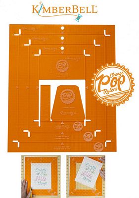 Kimberbell  Orange Pop Rulers     Rectangular Set