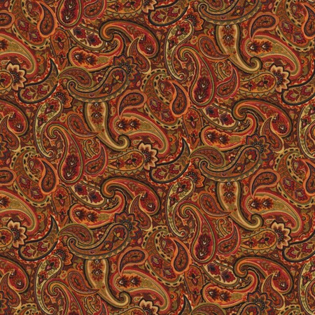 Marigold Spice Paisley