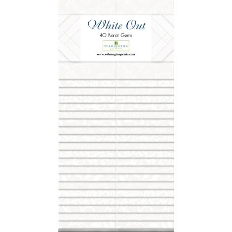 White Out  40 Karat Gems  Essentials   40 -  2.5” inch Strips
