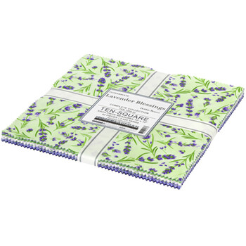 Flowerhouse  Lavender Blessings 10 Inch Squares 42 Pieces