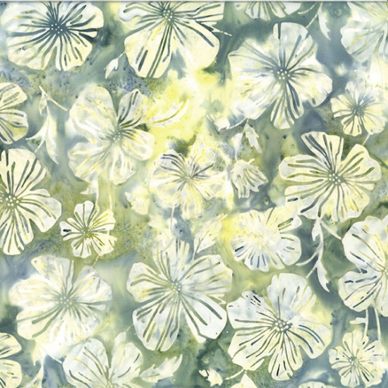 Bali Batik    Daisy Block Print        Celadon