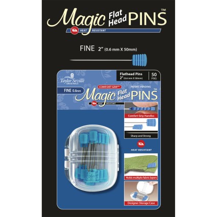 Magic pins Fine Flat Head .06mm, (2”)