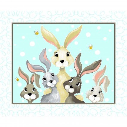 Harold The Hare   36" Play Mat Panel      Aqua