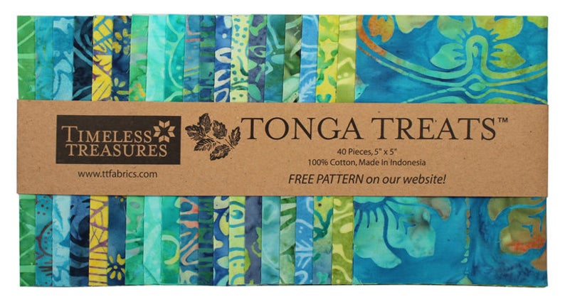 Tonga Treats Mini 5" Precuts  (40) Grasshopper