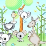 Koala Party by Swizzle Stick Panel